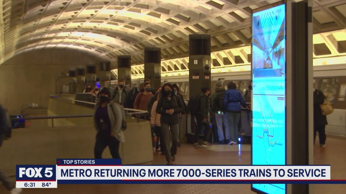 Metro returning more 7000 series trains to service
